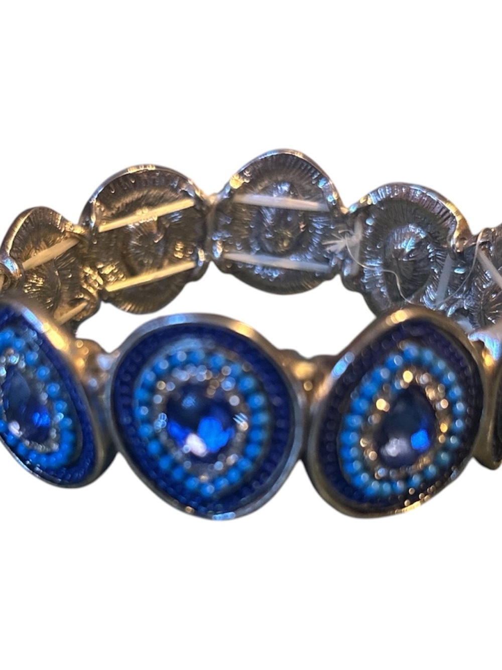 Blue Crystal Stretch Bracelet